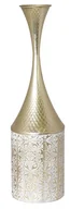 Wazony i flakony - Ewax, Mały wazon metalowy wzory SP23PF082, 18x10,5x61,5 cm - miniaturka - grafika 1