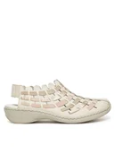 Sandały damskie - Rieker Sandały 413V8-60 Beżowy - miniaturka - grafika 1