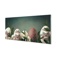 Tablice i flipcharty - Szklany panel do kuchni Liście jajka kwiaty 120x60 - miniaturka - grafika 1
