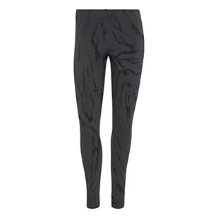 adidas Damskie legginsy W Fi GFX Q3, węglowe, XL, czarny (Kohle), XL - Legginsy - miniaturka - grafika 1