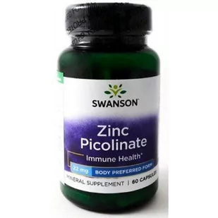 SWANSON CYNK PIKOLINIAN 22MG 60 KAPS. - Suplementy naturalne - miniaturka - grafika 1