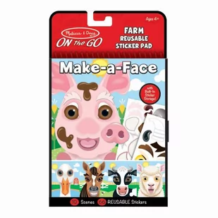 Melissa&Doug Naklejki wielokrotne farma zestaw podróżny 40511 - Zabawki kreatywne - miniaturka - grafika 2
