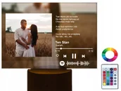 Tablice i flipcharty - Lampka Spotify Piosenka na Szkle Twoje Zdjęcie - miniaturka - grafika 1