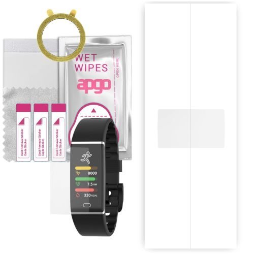 1x folia hydrożelowa ochronna do MyKronoz ZeTrack+ Plus - apgo Smartwatch Hydrogel Protection Ochrona na ekran smartwatcha