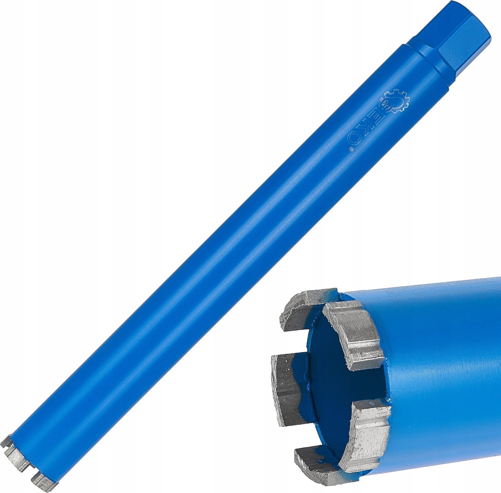 Geko Wiertło diamentowe koronowe do wiertnicy na sucho i mokro 52x10x450mm 5T 1.1/4