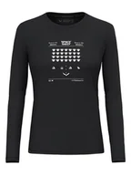 Koszulki sportowe damskie - Salewa Koszulka funkcyjna "Pure Space" w kolorze czarnym - miniaturka - grafika 1