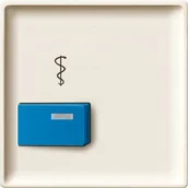 Gniazdka elektryczne - Merten Płytka Centralna do Przycisku Przywołania Lekarza 443044 - miniaturka - grafika 1
