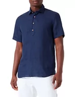 Koszule męskie - bugatti Męska koszula 9252-38900, granatowa, rozmiar S, Marine-370, S - miniaturka - grafika 1