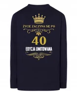Koszulki męskie - Longsleeve męski Urodzinowy 40 Lat r.S - miniaturka - grafika 1