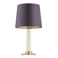 Lampy stojące - Lampa stołowa HAMPTON E27 - mosiądz szczotkowany/fioletowy - miniaturka - grafika 1
