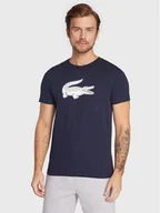 Koszulki męskie - Lacoste T-Shirt TH2042 Granatowy Regular Fit - miniaturka - grafika 1