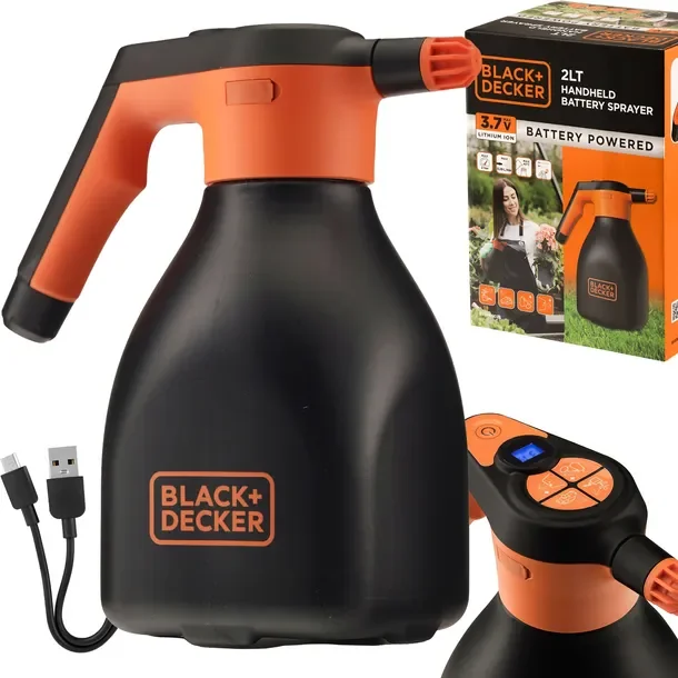 BLACK+DECKER Opryskiwacz AKUMULATOROWY 2 L SPRYSKIWACZ Ciśnieniowy OGRODOWY