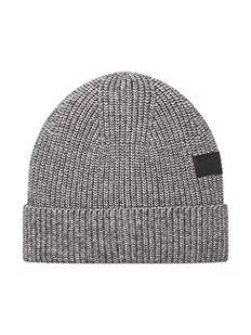 TOM TAILOR Męskie Czapka beanie 1032848, 10617 - Black Grey Melange, ONESIZE - Czapki męskie - miniaturka - grafika 1