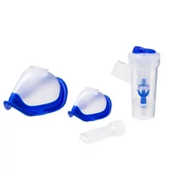 Inhalatory i akcesoria - Zestaw do nebulizacji RF7 Dual Speed FLAEM  Nebulizator RF7, ustnikn 2 maski Soft Touch - miniaturka - grafika 1