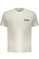 Koszulki męskie - BIAŁY T-SHIRT MĘSKI Z KRÓTKIM RĘKAWEM WRANGLER - miniaturka - grafika 1