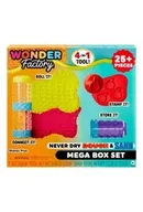 Masy plastyczne - MGA Wonder Factory Never Dry Ciastolina & Piasek kinetyczny Mega Box Set 595298 p3 - miniaturka - grafika 1