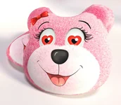 Kołdry i poduszki dla dzieci - Poduszka przytulanka 179 różowy miś - miniaturka - grafika 1