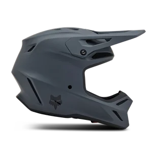 Kask Cross FOX V3 Solid GrafitowyXL - Kaski motocyklowe Kask Cross FOX V3 Solid GrafitowyXL - Kaski motocyklowe - miniaturka - grafika 1