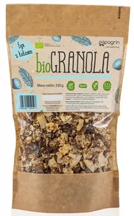 Papagrin przekąski raw) GRANOLA FIGA Z KOKOSEM BIO 320 g 5903240250547 - Zdrowa żywność - miniaturka - grafika 1