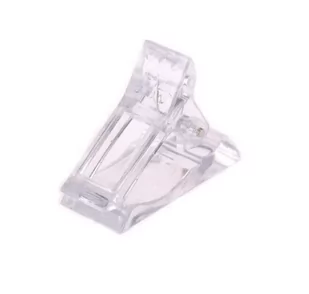 Zaciskarka poprzeczna do tunelu tipsów szablonów plastikowy klips przezroczysty - Zestawy do manicure i pedicure - miniaturka - grafika 1