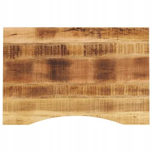 Blat biurka, z wycięciem, 90x60x2,5 cm, surowe dr - Blaty meblowe i parapety okienne - miniaturka - grafika 1