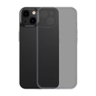 Baseus Frosted Glass Case etui pokrowiec do iPhone 13 sztywna obudowa z żelową ramką czarny (ARWS000901) - Etui i futerały do telefonów - miniaturka - grafika 1