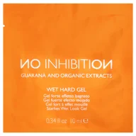 Kosmetyki do stylizacji włosów - No Inhibition Wet Hard Gel, żel do modelowania nadający efekt mokrych włosów, z witaminami A, E, guaraną, filtrem UV, 10ml - miniaturka - grafika 1