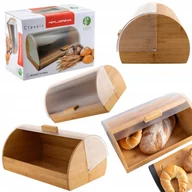 Pojemniki kuchenne - CHLEBAK JEDNOCZĘŚCIOWY POJEMNIK NA PIECZYWO CHLEB BAMBUSOWY FLORINA CLASIC - miniaturka - grafika 1
