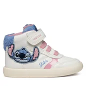 Buty dla dziewczynek - Sneakersy Geox B Gisli B561MF 0BCBH C1206 M Biały - miniaturka - grafika 1