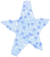 Ozdoby bożonarodzeniowe - vidaXL 3D Gwiazda z 50 diodami LED Niebieski 55 x 53.5 x 10 cm Akryl - miniaturka - grafika 1