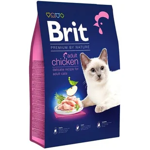Brit Premium Cat Adult KURCZAK 1,5 kg - Sucha karma dla kotów - miniaturka - grafika 1