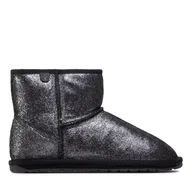 Buty dla dziewczynek - Śniegowce EMU Australia Wallaby Mini Metallic Teens T12358 Czarny - miniaturka - grafika 1