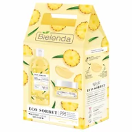 Zestawy kosmetyków damskich - Bielenda Eco Sorbet Ananas XMASS (Krem do twarzy 50ml + Woda micelarna 500ml) - miniaturka - grafika 1