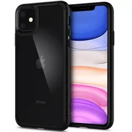 Etui i futerały do telefonów - Spigen Etui Ultra Hybrid do Apple iPhone 11 Czarny transparentny - miniaturka - grafika 1