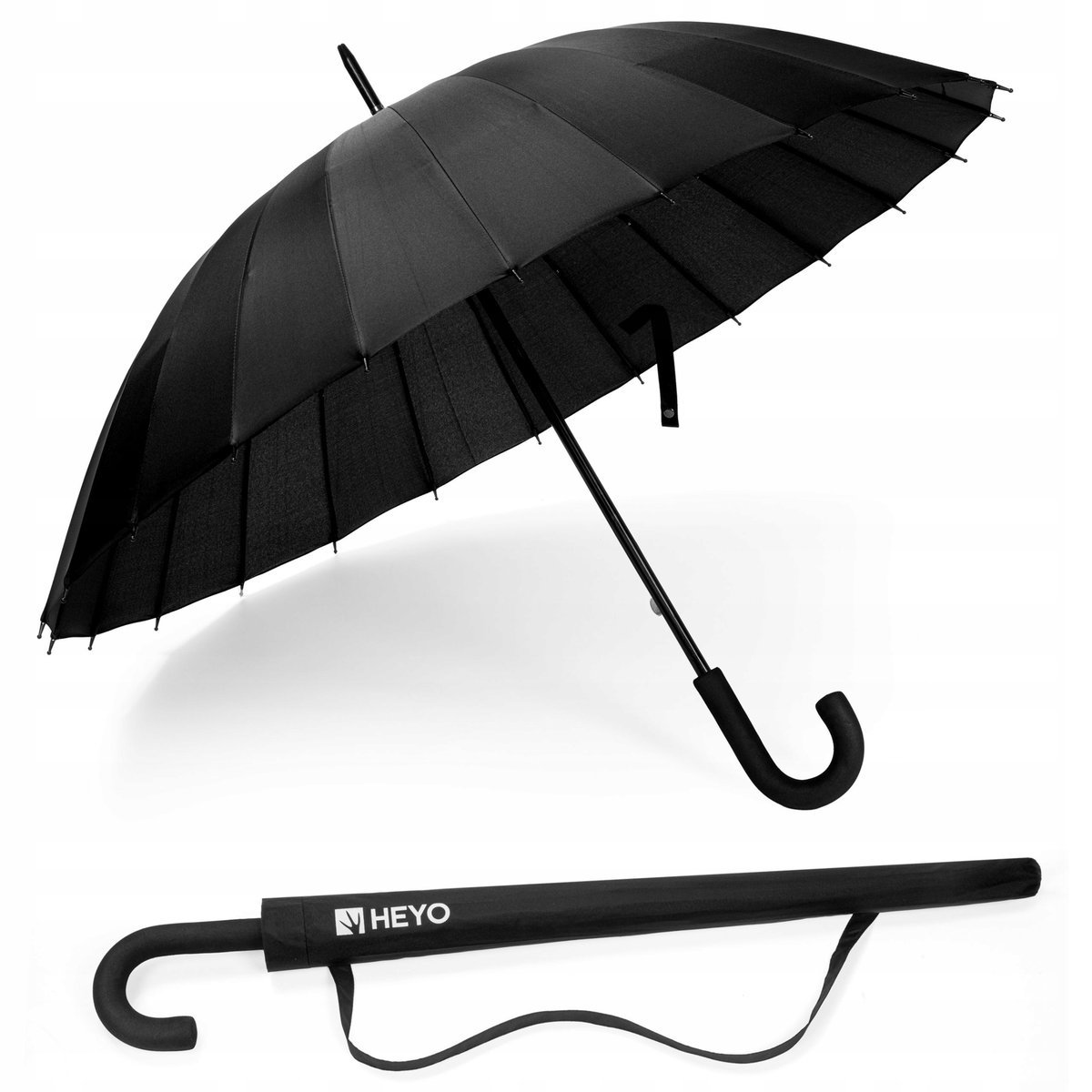 DUŻY PARASOL SKŁADANY AUTOMATYCZNY MĘSKI DAMSKI ELEGANCKI POKROWIEC 106 CM