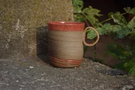 Kubki - LINIE_kubek czerwony - miniaturka - grafika 1