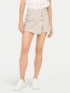 Spodenki damskie - ONLY Spódnico-szorty Milly 15338617 Beżowy Regular Fit - miniaturka - grafika 1