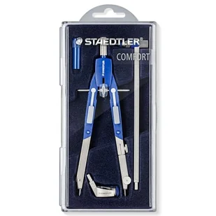 Kompas Staedtler Mars comfort 552 Srebrzysty Niebieski - Przybory szkolne - miniaturka - grafika 1