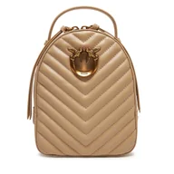 Plecaki - Plecak PINKO Love Click Mini Backpack PE 25 PLTT 103614 A1J2 Beżowy - miniaturka - grafika 1