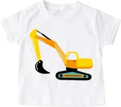 Koszulki dla chłopców - Koszulka z koparką dla chłopczyka - miniaturka - grafika 1