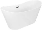 Wanny - Mexen Montana wanna wolnostojąca 150 x 75 cm, biała, przelew czarny - 52011507500-70 - miniaturka - grafika 1