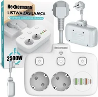 Listwy zasilające - Listwa zasilająca Heckermann Listwa zasilająca Heckermann SE2435 - miniaturka - grafika 1