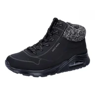 Botki damskie - Skechers Uno Gen1 botki, czarne, 32 EU, Czarny, 13 UK Child - miniaturka - grafika 1