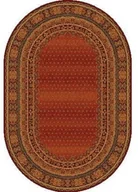 Dywany - Dywan Dywilan Polonia BARON burgund wełna owal - miniaturka - grafika 1