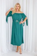 Sukienki - Turkusowa Sukienka DERTUZI - Tono - miniaturka - grafika 1