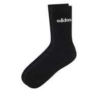Skarpetki męskie - Skarpety wysokie unisex adidas IC1301 3-PACK Czarny - miniaturka - grafika 1