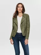 Kurtki damskie - ONLY Kurtka z imitacji skóry Ava 15102997 Zielony Regular Fit - miniaturka - grafika 1