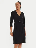Sukienki - Calvin Klein Sukienka koktajlowa K20K207471 Czarny Regular Fit - miniaturka - grafika 1