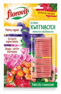 Florovit Inco Pałeczki nawozowe do roślin kwitnących (domowych i balkonowych) 20g - Nawozy ogrodnicze - miniaturka - grafika 1