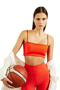 Trendyol Damski regularny krój kwadratowy kołnierz tkany biustonosz sportowy, kwiat granatu, M, Kwiat granatu, M - Biustonosze - miniaturka - grafika 1